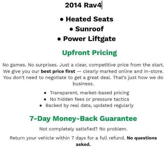 Used 2014 Toyota RAV4 Limited with VIN JTMDFREV4ED094148 for sale in Neenah, WI