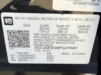 2023 Chevrolet Silverado 1500 4WD Crew Cab 147 LT Trail Boss