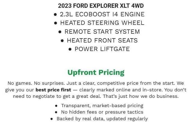 2023 Ford Explorer XLT 4WD