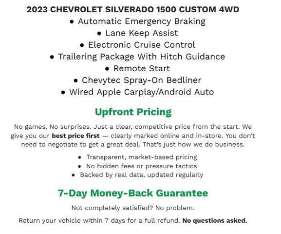 2023 Chevrolet Silverado 1500 4WD Crew Cab 147 Custom