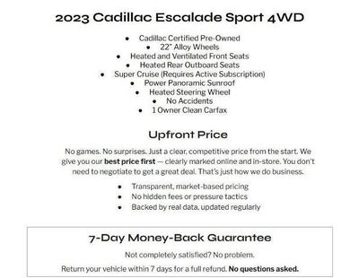 2023 Cadillac Escalade Sport