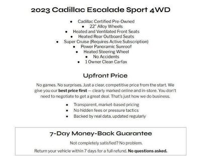 2023 Cadillac Escalade Sport