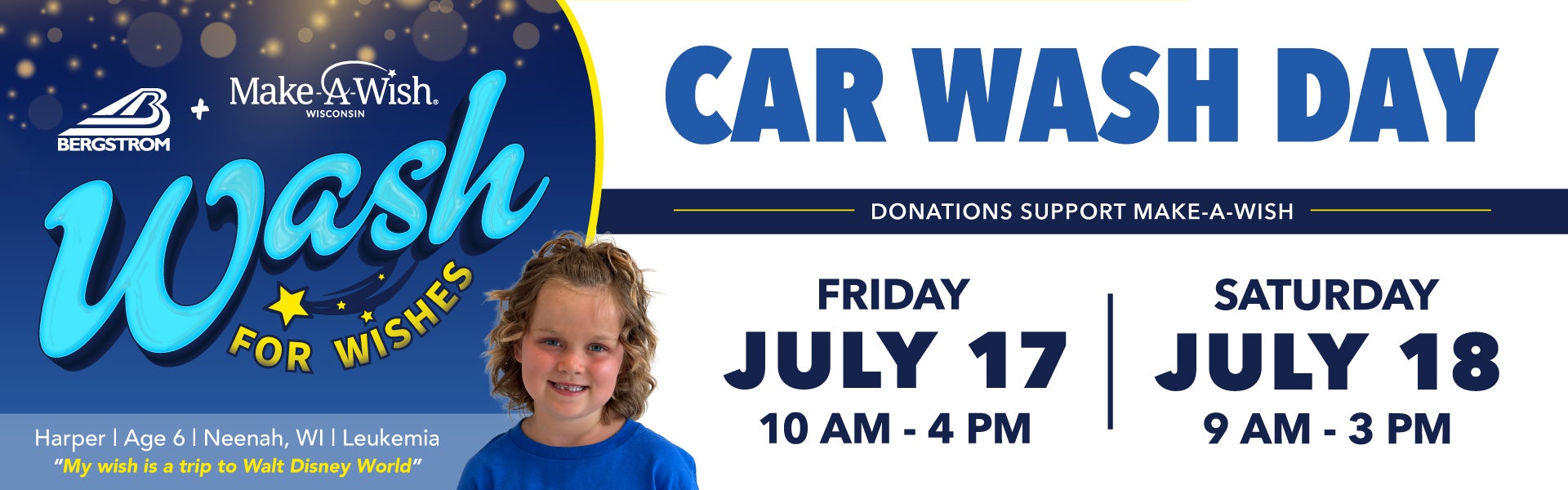 Wash for Wishes Event