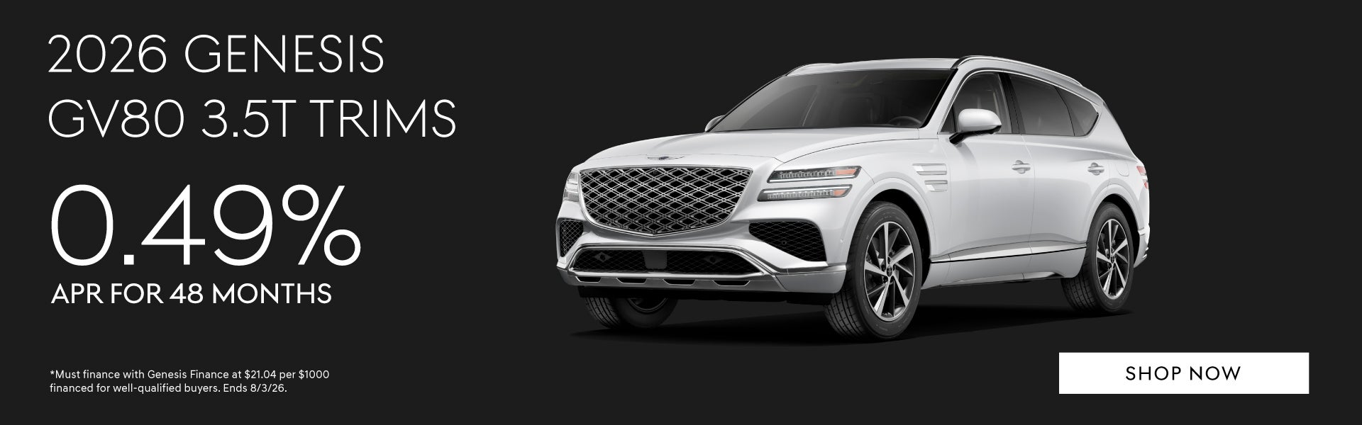 2026 Genesis GV80 2.5T AWD
