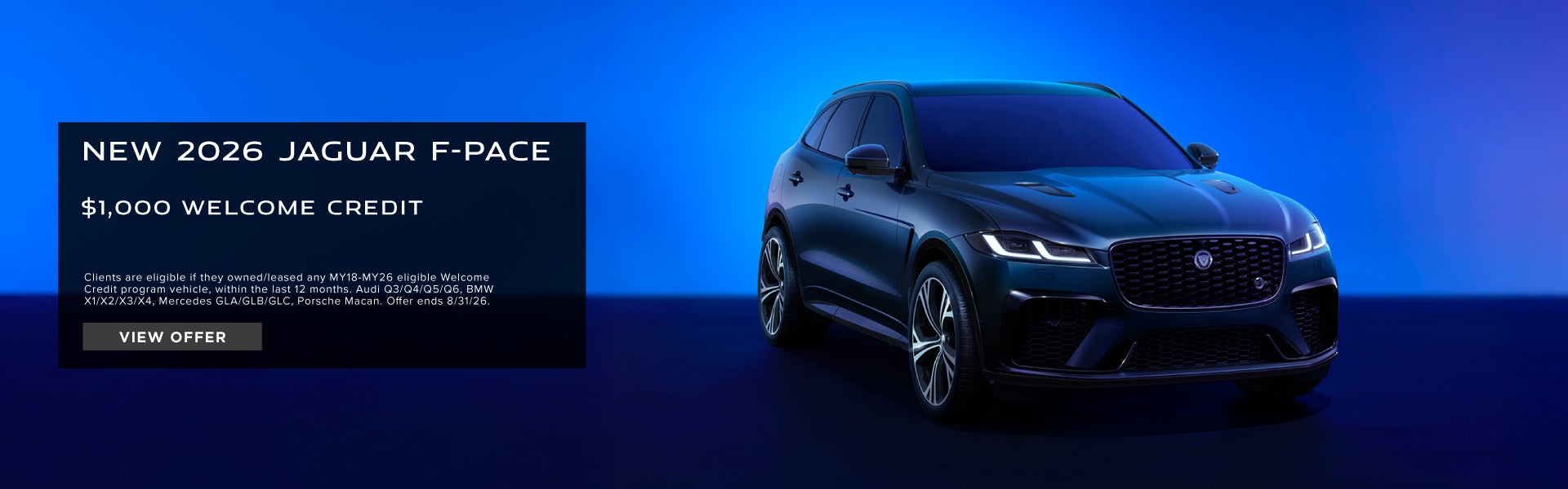 2026 Jaguar F-Pace.