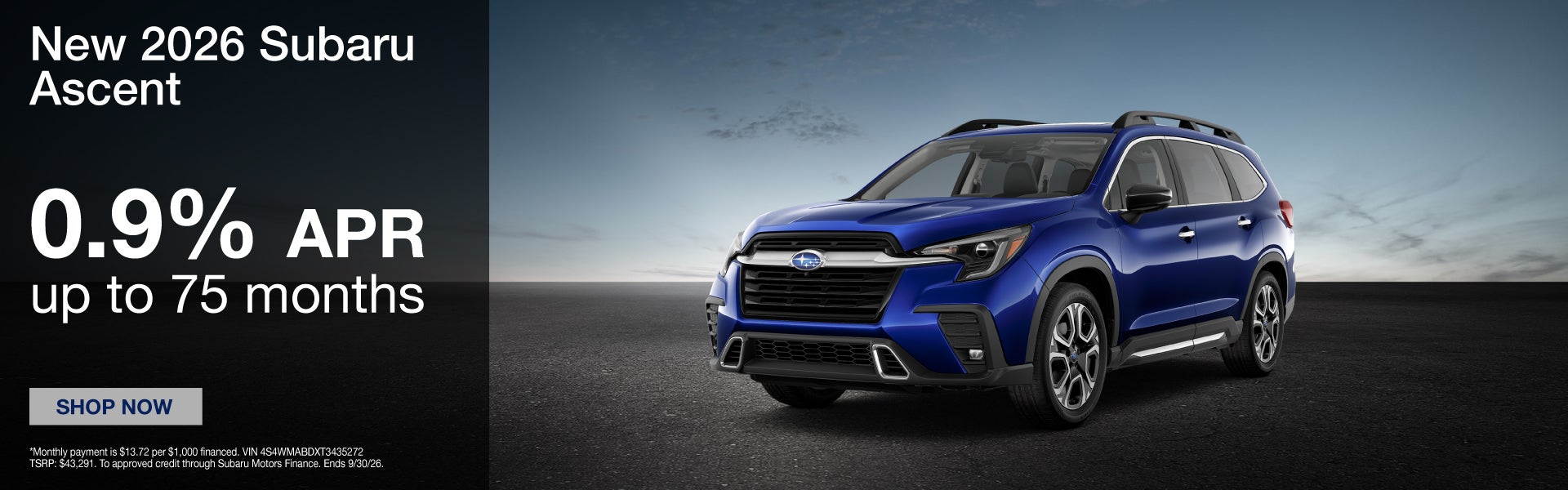 New 2026 Subaru Ascent