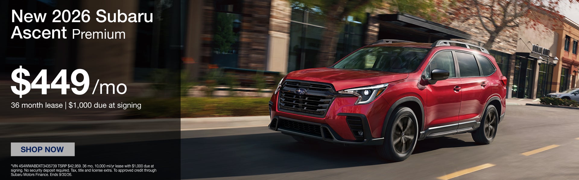 New 2026 Subaru Ascent
