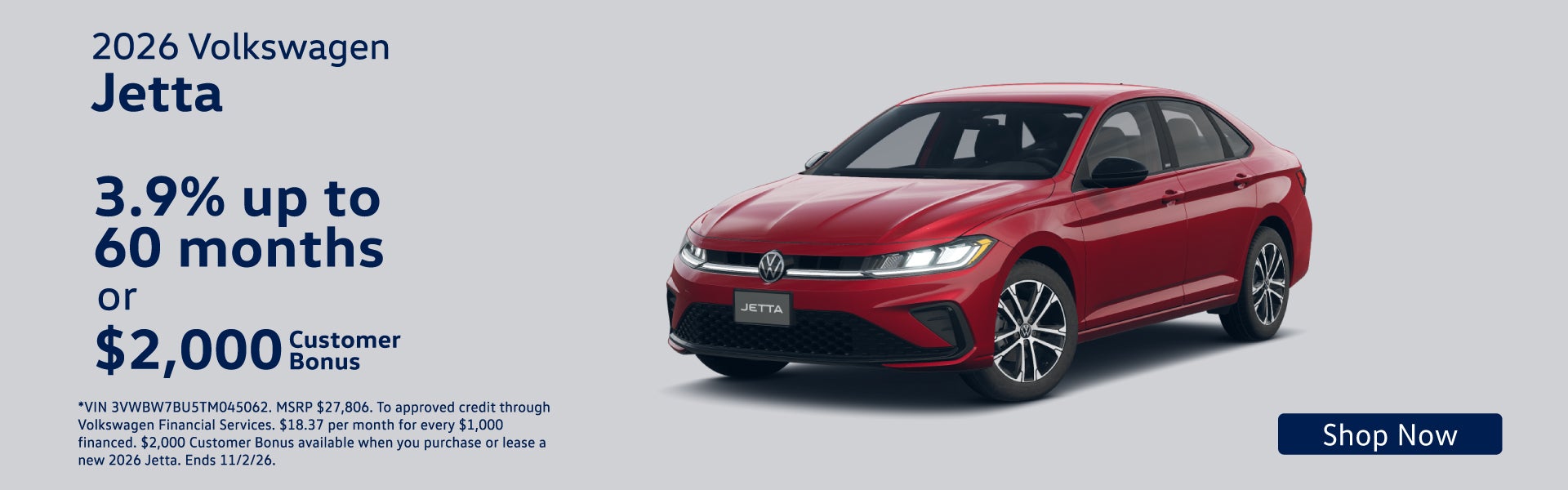2026 Volkswagen Jetta S