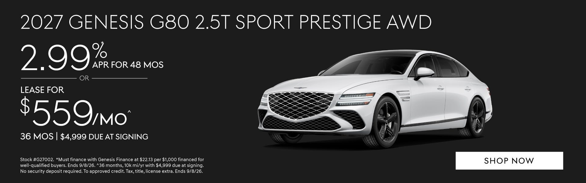 2026 Genesis G80