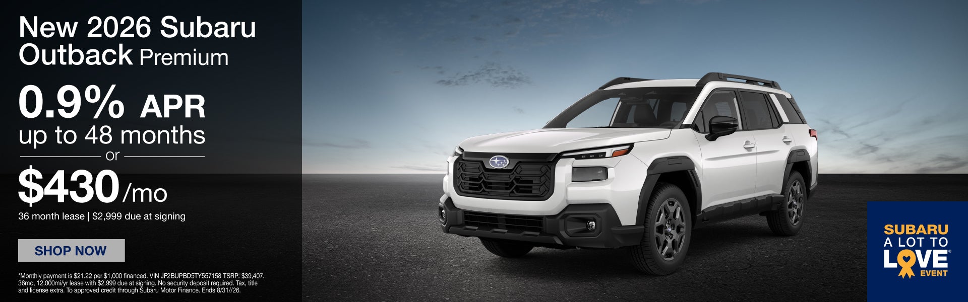 New 2026 Subaru Outback Touring