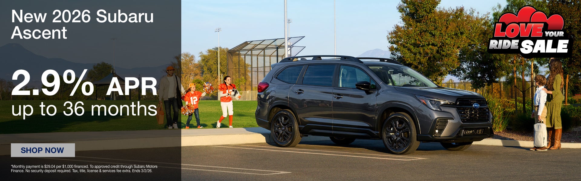 New 2026 Subaru Ascent