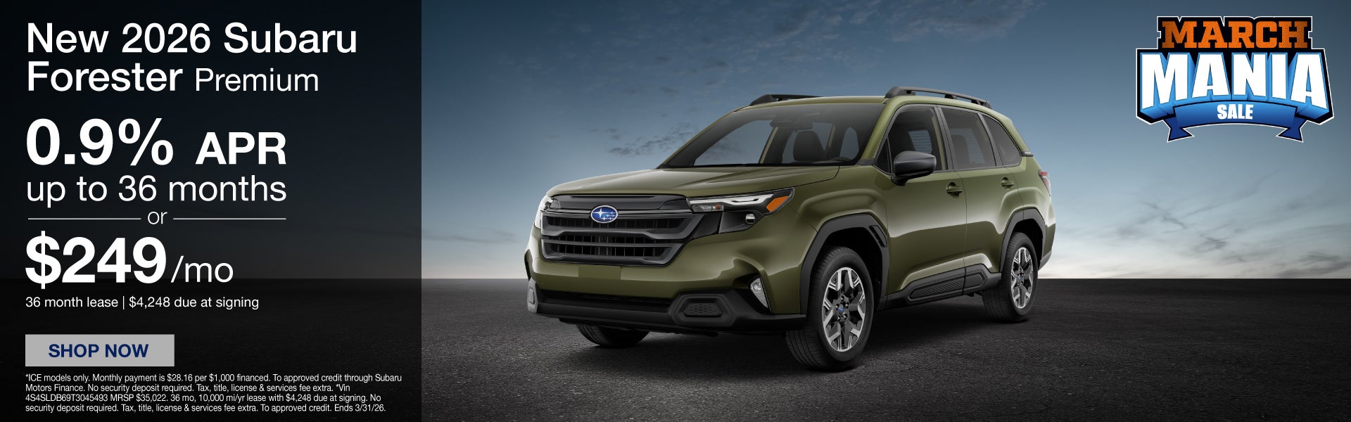 New 2026 Subaru Forester