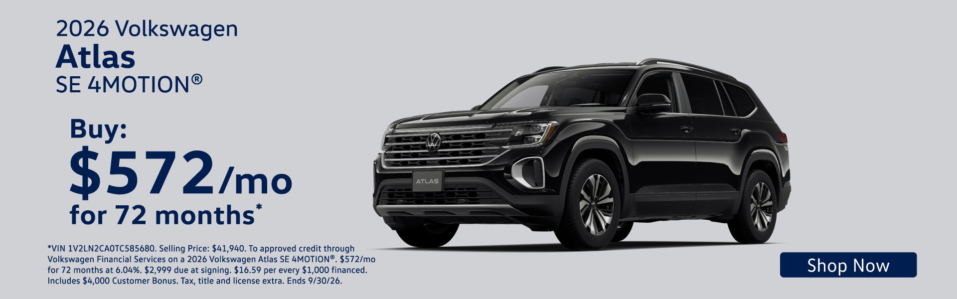 2026 Volkswagen Atlas