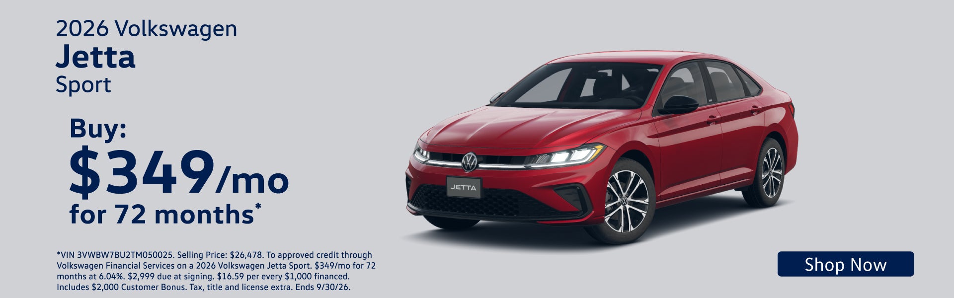 2026 Volkswagen Jetta