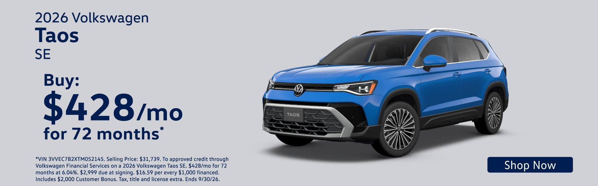 2026 Volkswagen Taos